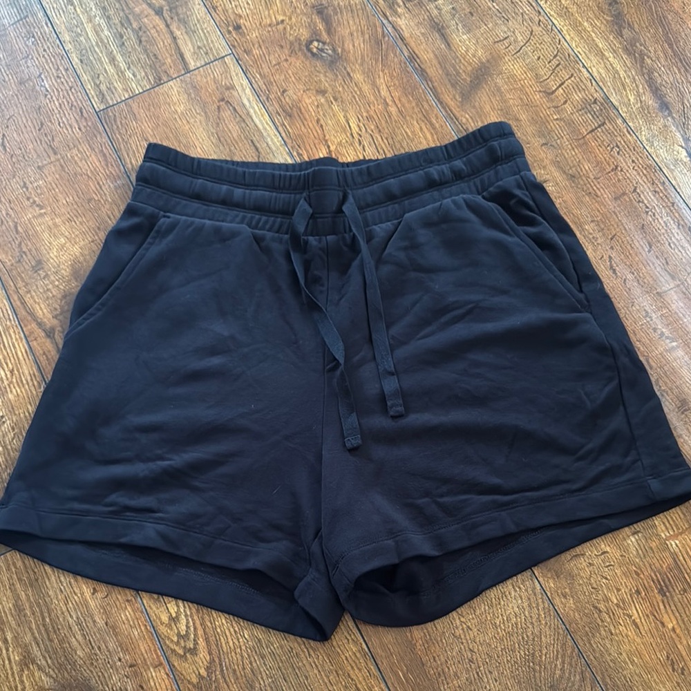 Lou & Grey Black Athletic Shorts with Elastic Waistband